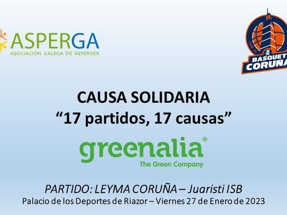 Greenalia presenta la causa social “17 partidos, 17 causas” que esta semana homenajea a ASPERGA