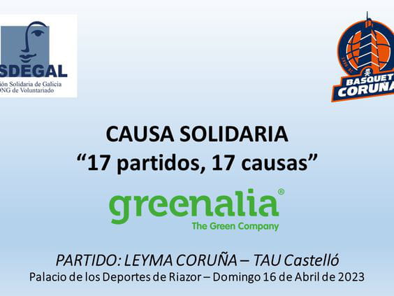 Greenalia presenta la causa social “17 partidos, 17 causas” que esta semana homenajea a ASDEGAL